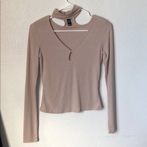 Long sleeve crop top